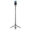 Crong SelfieGo Ultra – Aluminum Bluetooth Selfie Stick Tripod (Black)