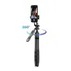 Crong SelfieGo Ultra – Aluminum Bluetooth Selfie Stick Tripod (Black)