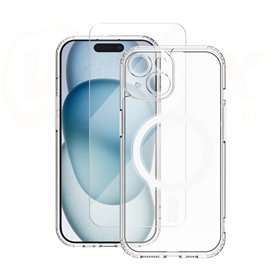 Vmax komplekta maciņš + stikls 2,5D premium iPhone 16 Plus 6,7"