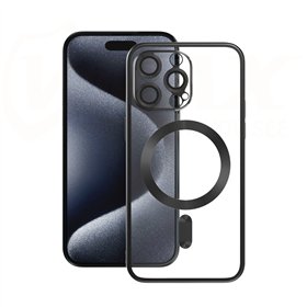 Vmax Electroplating Mag TPU case for iPhone 16 Plus 6,7&quot black