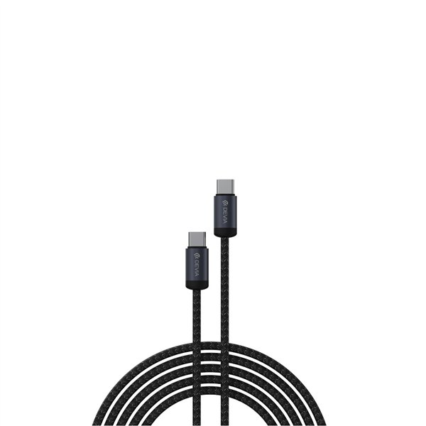 Devia cable Gracious EC646 PD USB-C - USB-C 1,0 m 60W 3A black