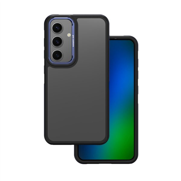 Kristāliski melns vāciņš Samsung Galaxy S24 tālrunim, zils