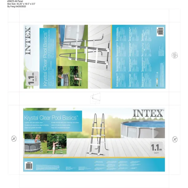 Basseini Trepp Intex 3 Ühikut 107 cm