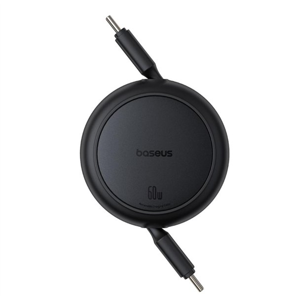 Baseus Free2Pull Mini -latauskaapeli USB-C - USB-C 60W 1m, musta