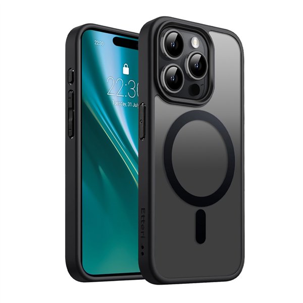 Etteri Matt Mag case for iPhone 15 Pro 6,1" black