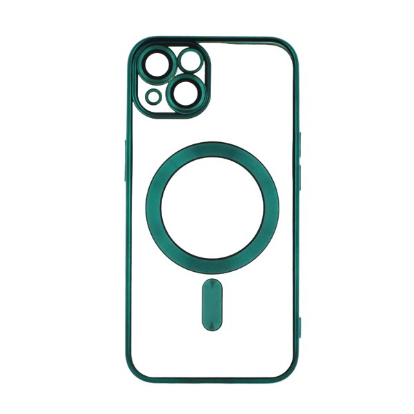 Color Chrome Mag case for iPhone 16e green