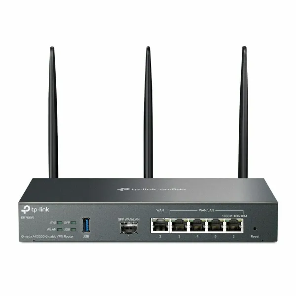 Router TP-Link ER706W White Black USB RJ45 Ethernet LAN USB 3.2