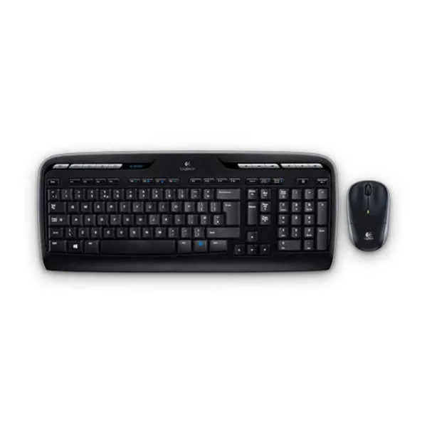 Keyboard and Mouse Pino Silvestre MK330 Black Grey Spanish QWERTY