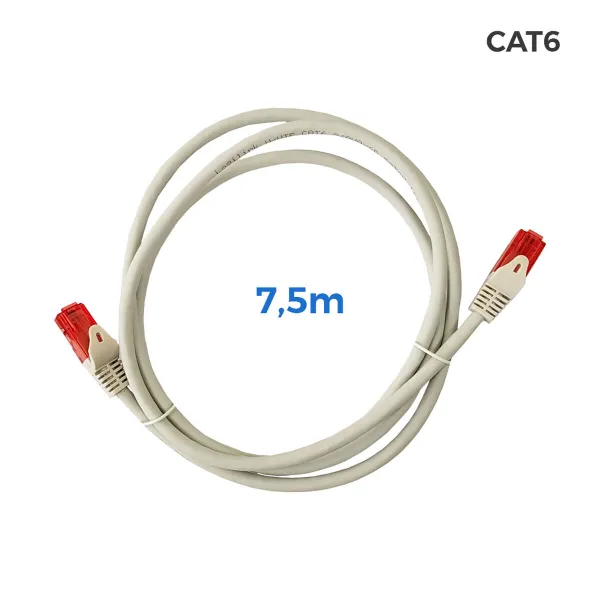 Kategorija 6 Hard UTP RJ45 Kabelis EDM 56037 Pelēks 7,5 m