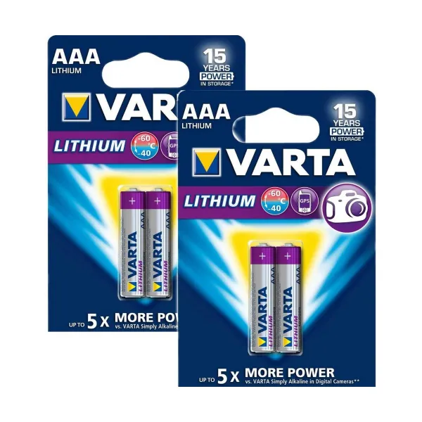 Baterijas Varta Ultra Lithium (4 Daudzums)
