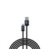 Devia kabelis Gracious EC650 USB - USB-C 1,0 m 2,4A melns