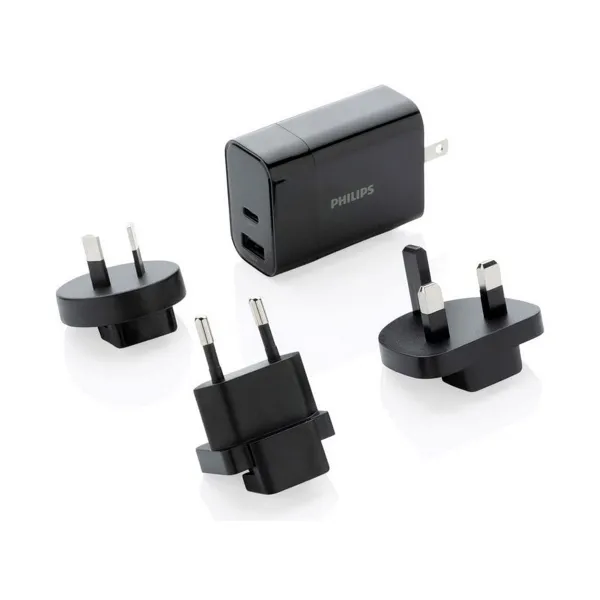 Universaali matkavirta-adapteri Philips Musta 30 W