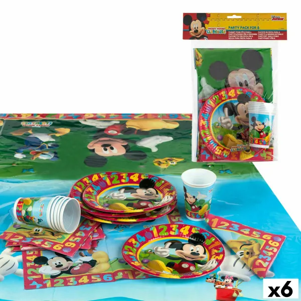Juhlatarvikesetti Mickey Mouse (6 osaa)