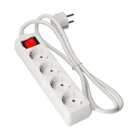 Блок электрических розеток, 4 позиций, с выключателем EDM 41044 Schuko (3 m)