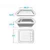 Folding Draining Rack for Kitchen Aktive 6 Units