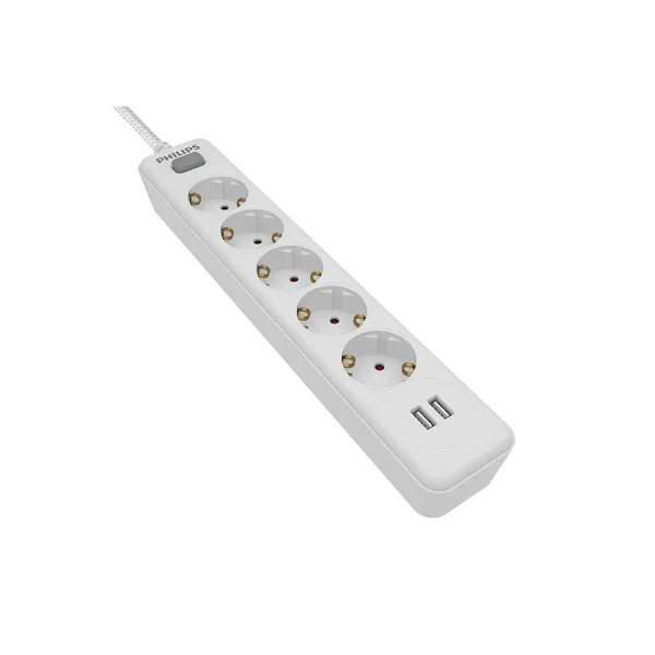 Elektros prailgintuvas, 5 lizdai Philips