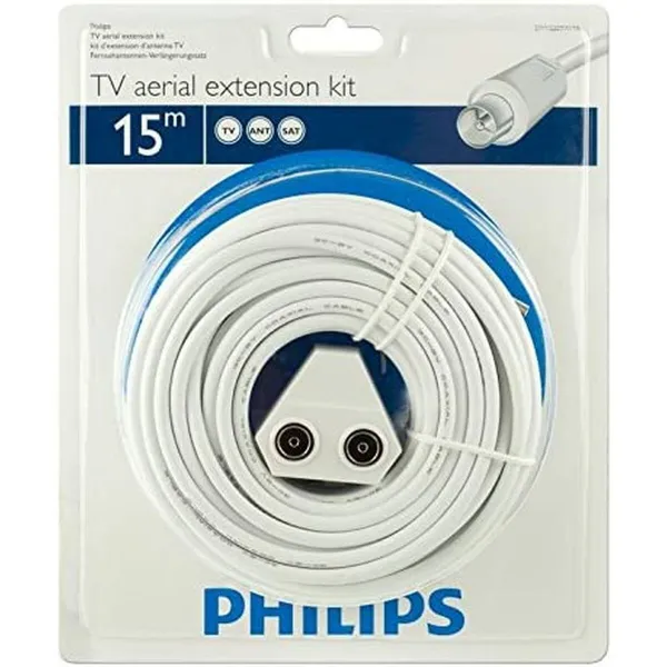 Koaksialinis televizijos kabelis Philips SWV2209W/10 Varinis 15 m