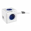 Kuutio monitoimiliittimillä Allocacoc Powercube Extended 1402 USB 250 V 16 A 1,5 m
