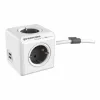 Kuutio monitoimiliittimillä Allocacoc Powercube Extended 1402 USB 250 V 16 A 1,5 m