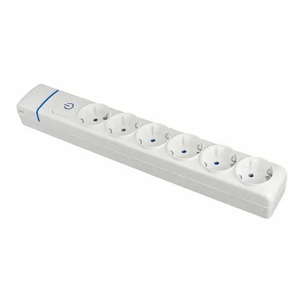 Elektros prailgintuvas su jungikliu, 6 lizdai Solera 8006pil 250 V 16 A