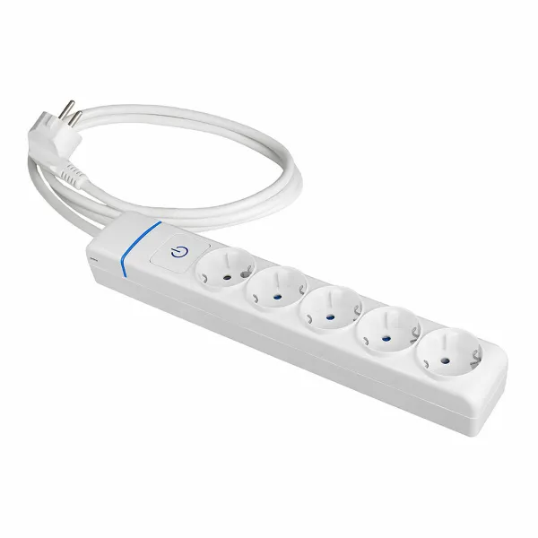Strāvas virtene - 5 ligzdas ar Slēdzi Solera 8015pil 250 V 16 A (1,5 m)
