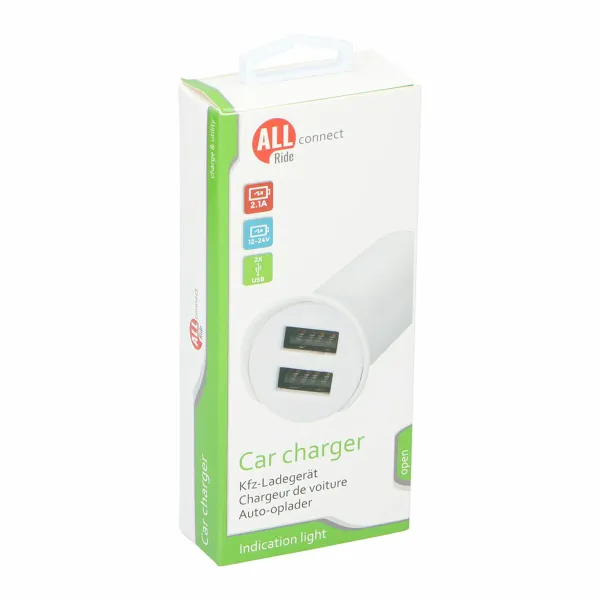 Auto Lādētājs All Ride 2,1 A 12-24 V USB