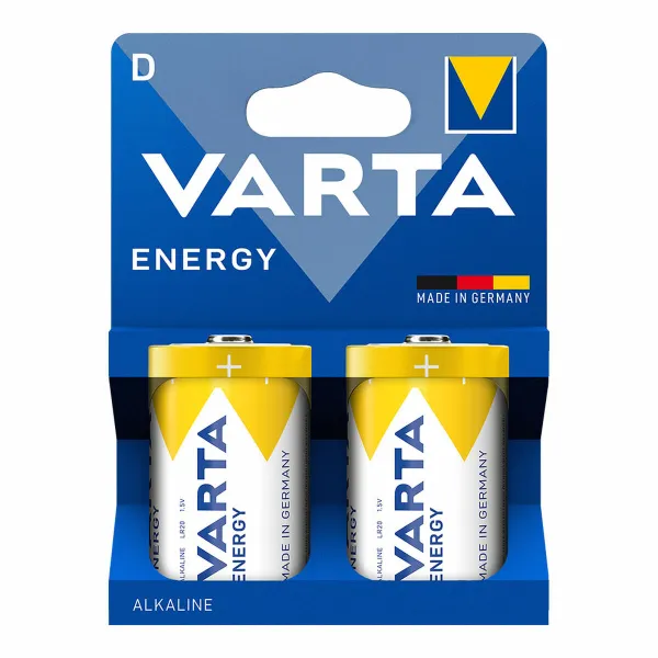 Baterijas Varta energy d 1,5 V Tips D (2 gb.)