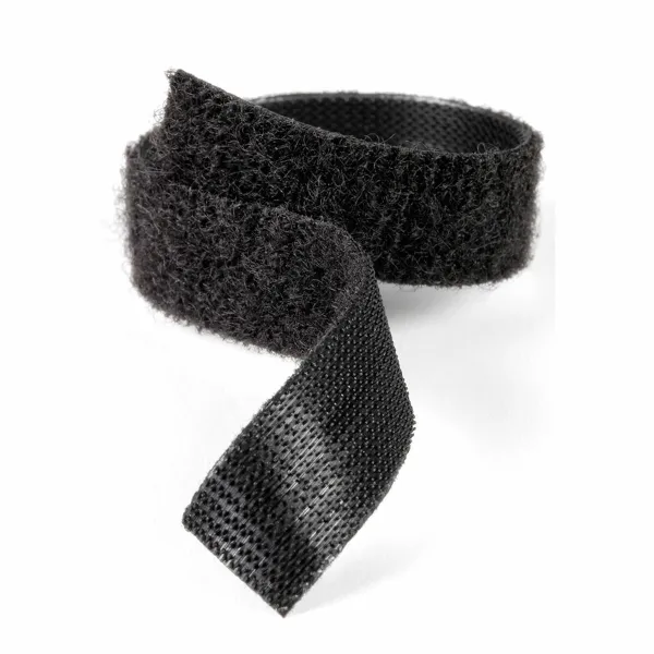 Kabeļa turētājs Velcro one-wrap Melns 10 mm x 5 m