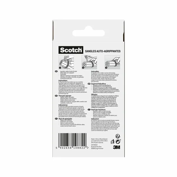 Kabeļa turētājs Scotch Melns 19 MM X 3,65 M