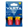 Baterijos Varta longlife max power 1,5 V Tipas C LR14 (2 vnt.)