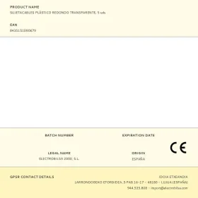 Kabeļa turētājs F-line Caurspīdīgs Plastmasa 5 gb.