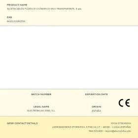 Kabeļa turētājs F-line Caurspīdīgs Plastmasa 5 gb.