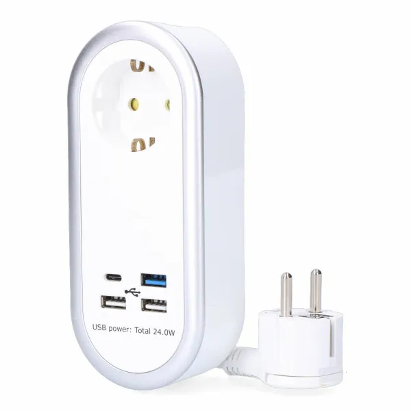 Grandinės plokštė EDM 41826 Balta 3680 W 250 V 30 W (1,5 m)