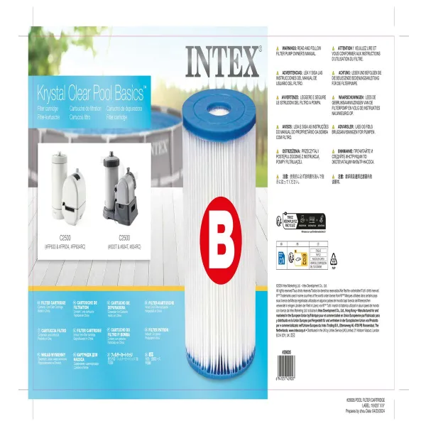 Töötlusfilter Intex Asendus Tüüp B