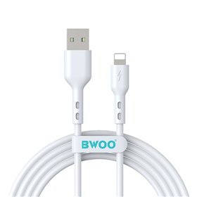 BWOO kaabel USB - Lightning 2m 3A valge