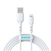 BWOO USB-kaapeli - Lightning 2m 3A valkoinen