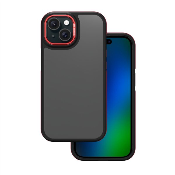 Kristāla melns vāciņš iPhone 16 6,1" sarkans