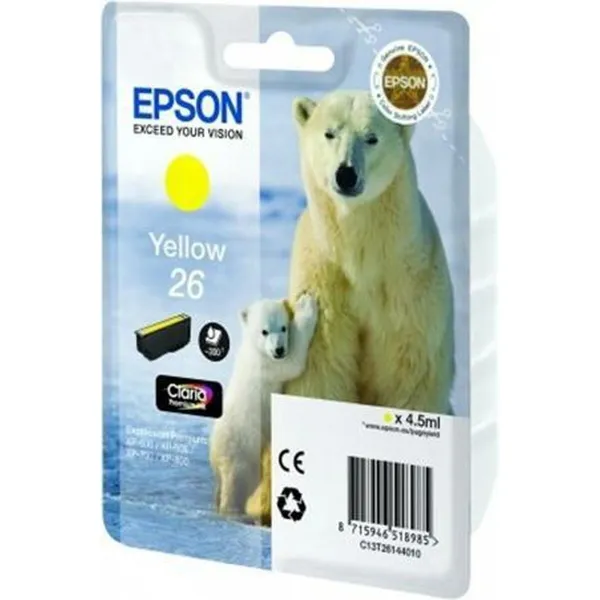 Alkunperäinen mustepatruuna Epson 26 Keltainen