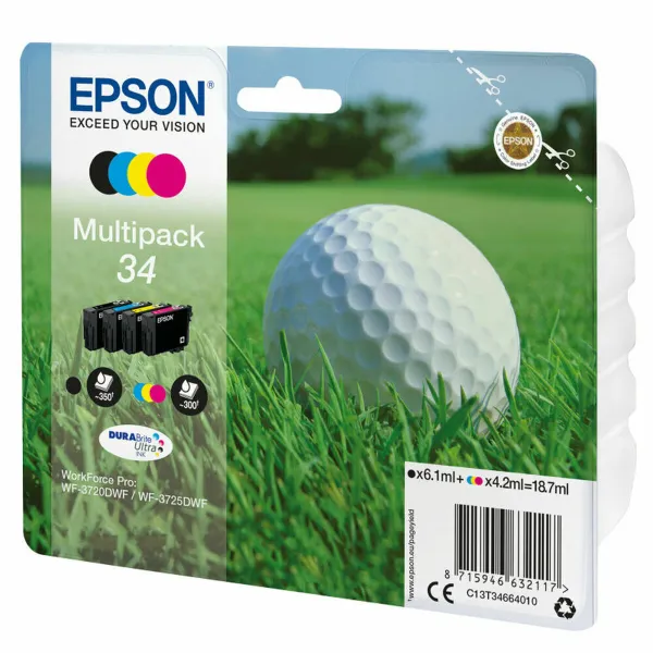 Alkunperäinen mustepatruuna Epson 34 Monivärinen