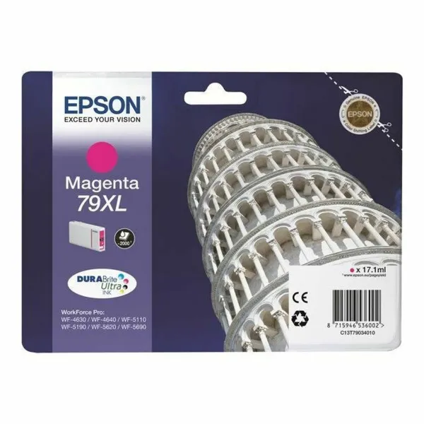 Alkunperäinen mustepatruuna Epson 79XL Pisa Tower Magenta