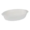 Alpina - Ceramic Oven-Resistant Baking Dish, Oval, 20x12x5 cm, 470 ml (White)