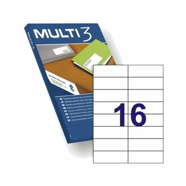 Этикетки для принтера MULTI 3 4708 Белый ректо 100 Листья 105 x 37 mm 105 x 37mm
