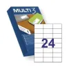 Uzlīmes MULTI 3 Balts taisns 500 Loksnes 70 x 42,4 mm (24 gb.)