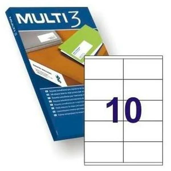 Клейкие этикетки MULTI 3 Белый ректо 500 Листья 105 x 57 mm