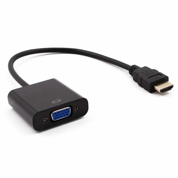 HDMI - VGA adapteris Nilox NXADAP01 15 cm Juoda Spalvotas