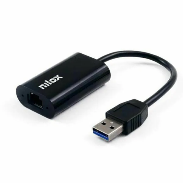 Kabelio adapteris Nilox    Ethernet (RJ-45) USB-A