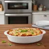 Alpina - Ceramic Oven-Resistant Baking Dish, Oval, 20x12x5 cm, 470 ml (White)
