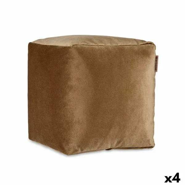 Pehmustettu istuin Gift Decor Ruskea polystyreeni Sametti (4 osaa)