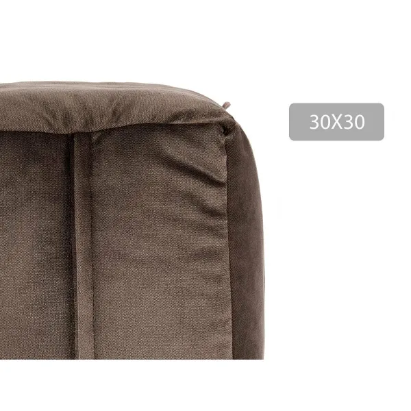 Pouffe Gift Decor Grey polystyrene Velvet (4 Units)