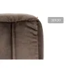 Pouffe Gift Decor Grey polystyrene Velvet (4 Units)